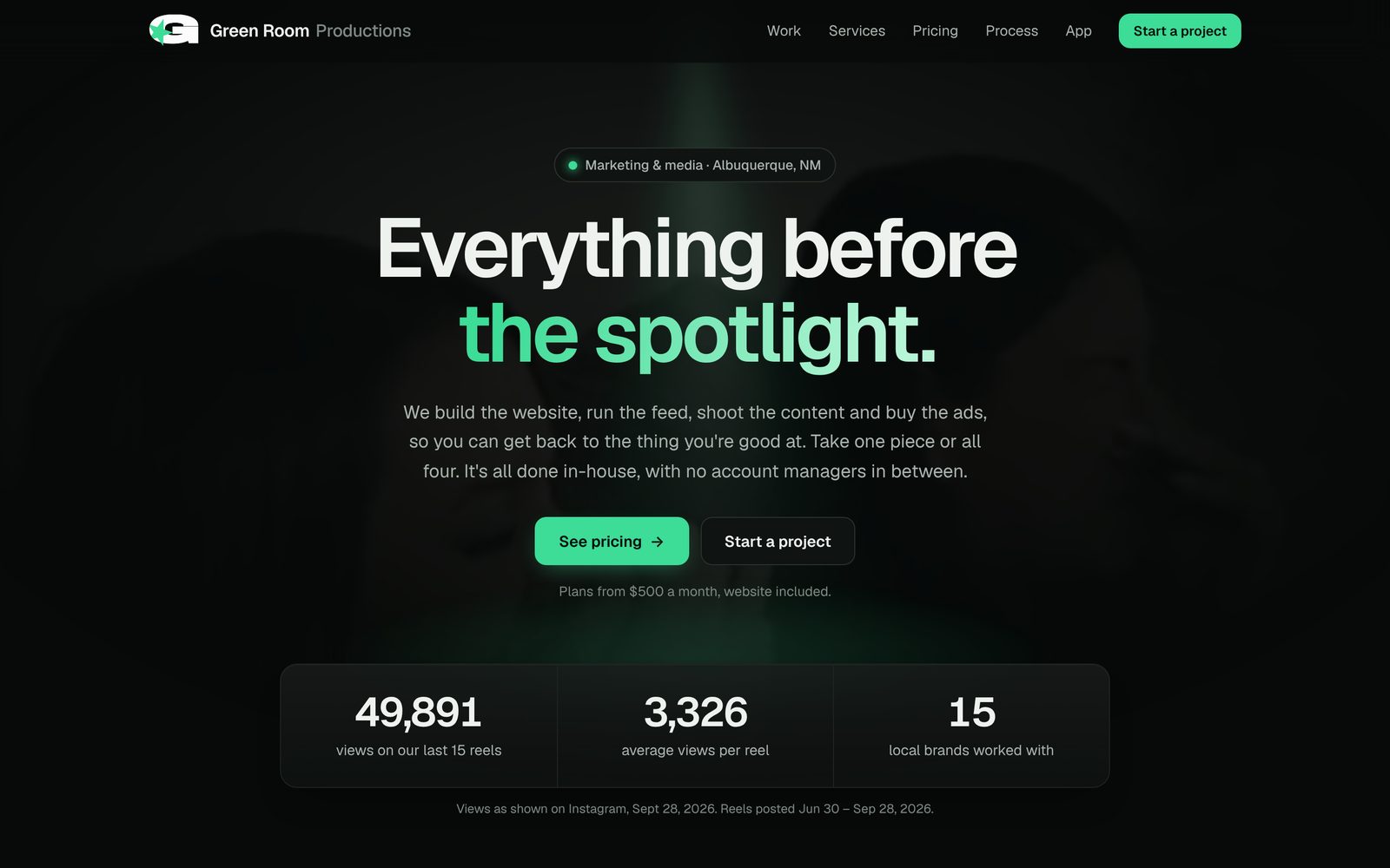Green Room: everything before the spotlight
